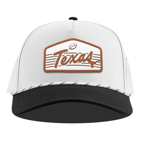 University of Texas "Longhorns Football" Legacy Curved 5 Panel Rope White/Black