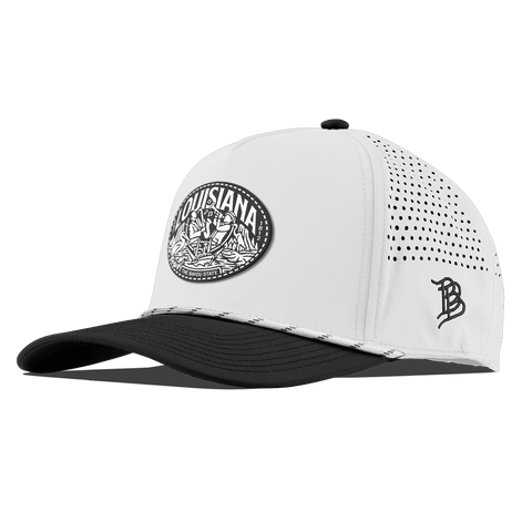 Louisiana Traveler Curved 5 Panel Rope White/Black