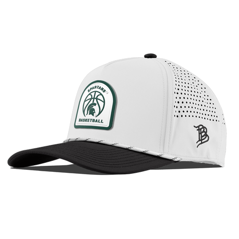 Michigan State University "Michigan State Basketball" Curved 5 Panel Rope White/Black