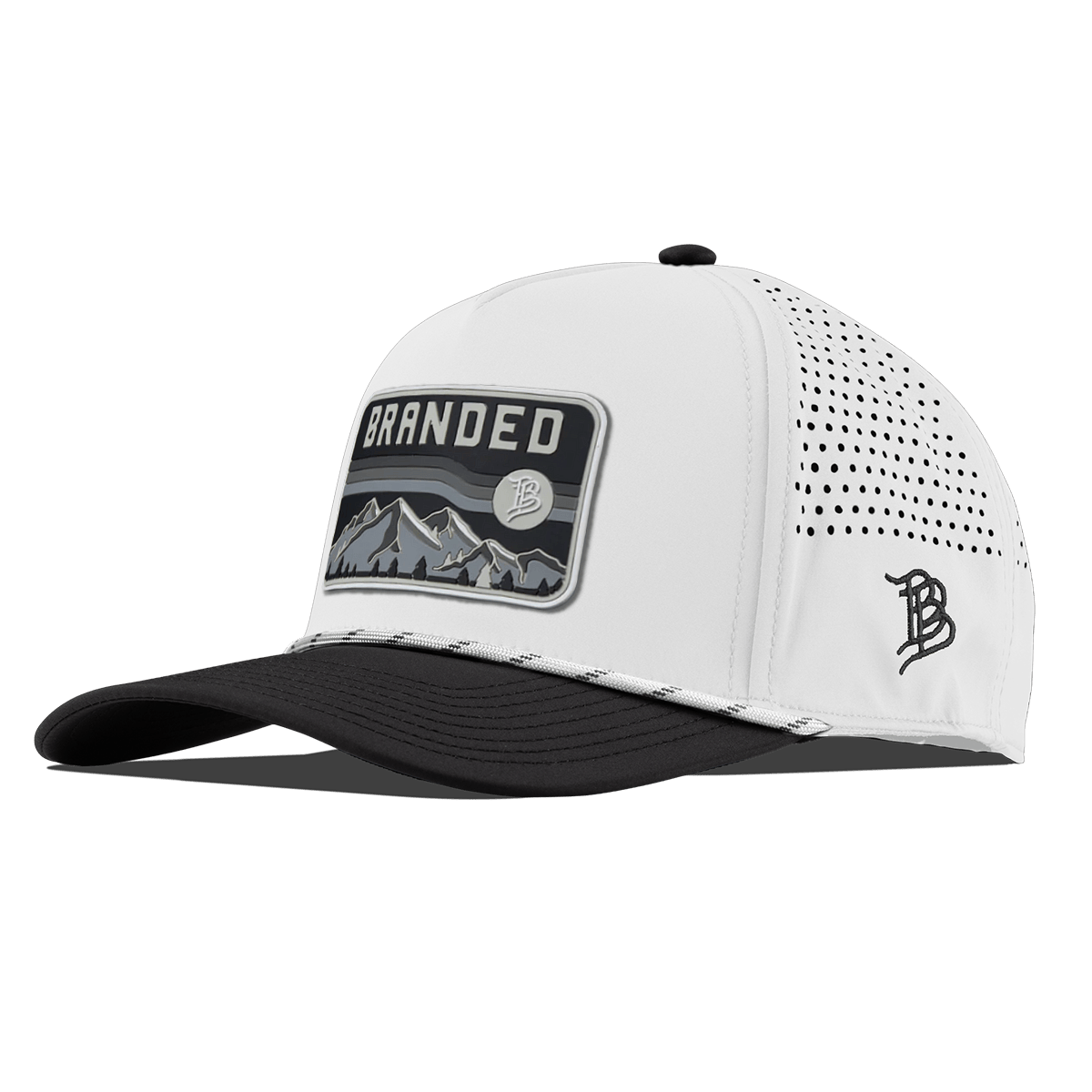 Midnight Horizon Curved 5 Panel Rope White/Black