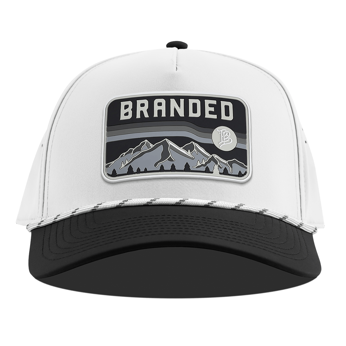Midnight Horizon Curved 5 Panel Rope White/Black