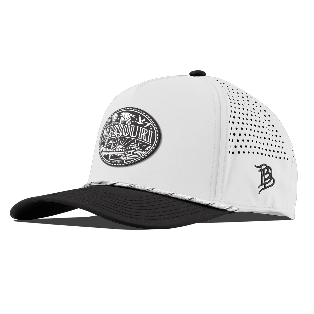 Missouri Traveler Curved 5 Panel Rope White/Black