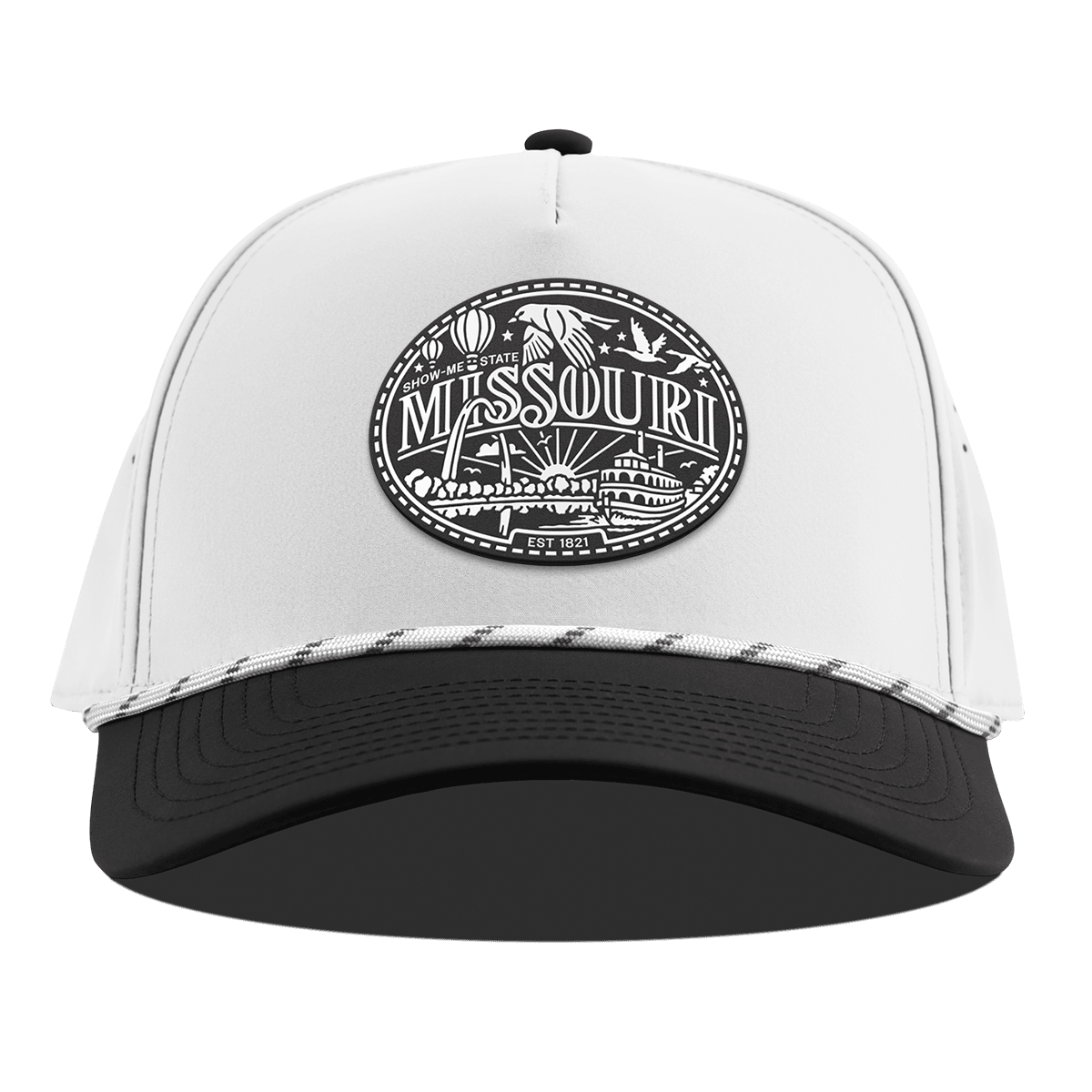 Missouri Traveler Curved 5 Panel Rope White/Black