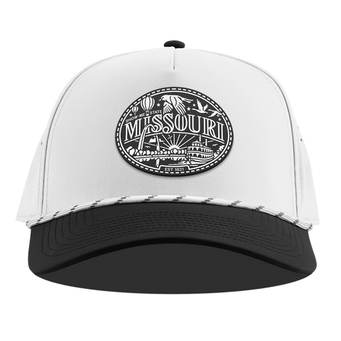 Missouri Traveler Curved 5 Panel Rope White/Black