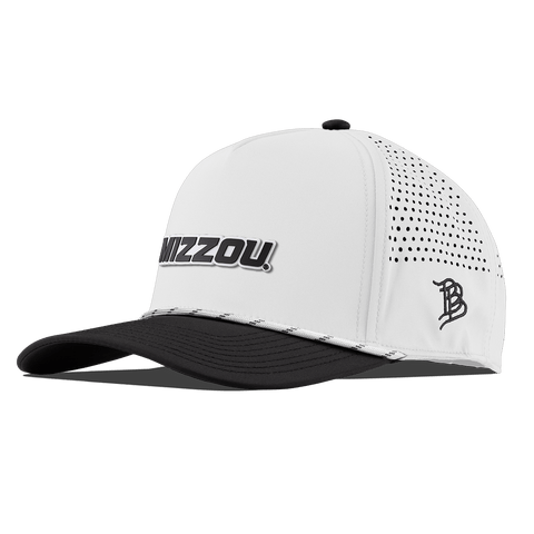 University of Missouri "Mizzou Block" Curved 5 Panel Rope White/Black