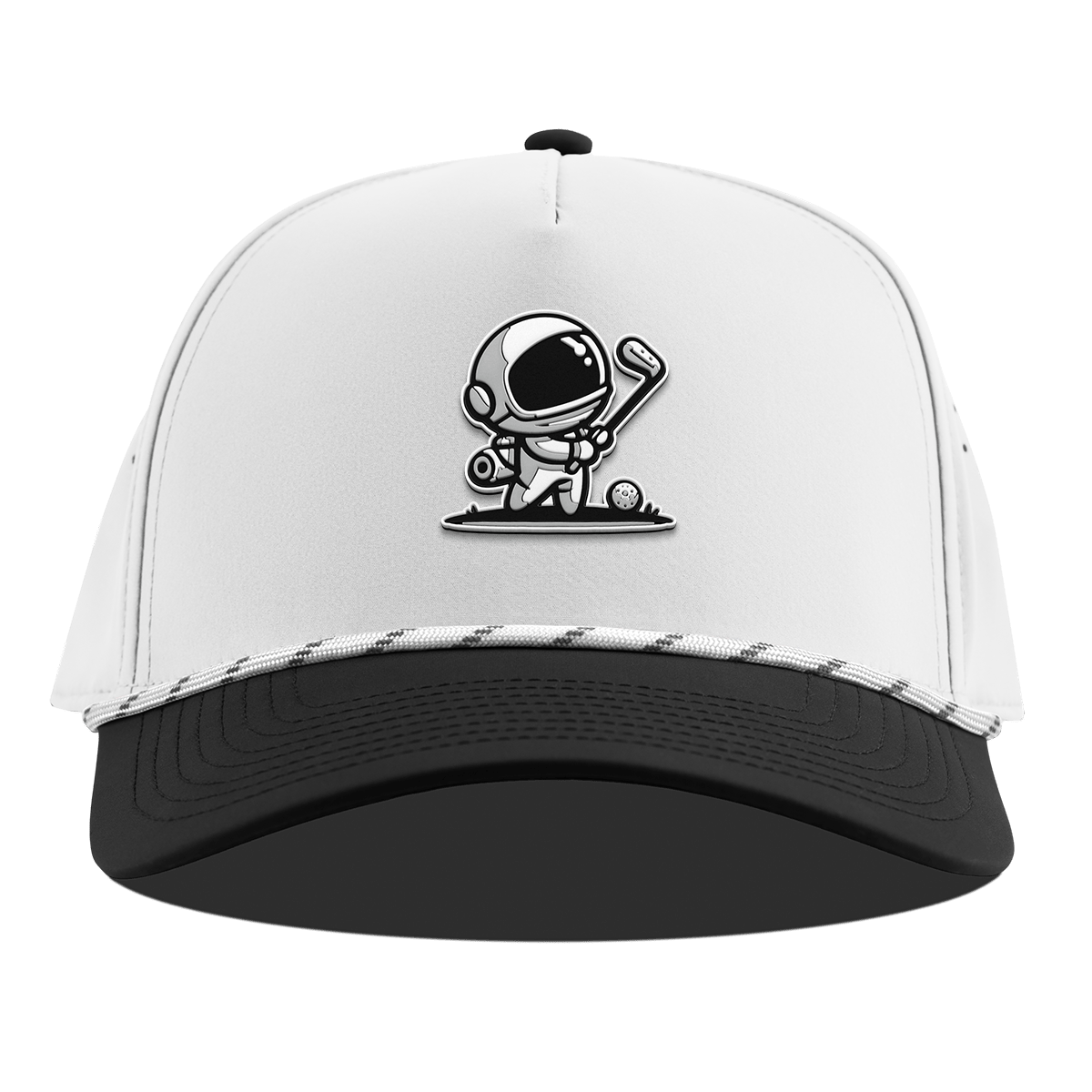 Moon Shot Curved 5 Panel Rope White/Black