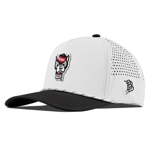 North Carolina State "NC State Team Logo" Curved 5 Panel Rope White/Black