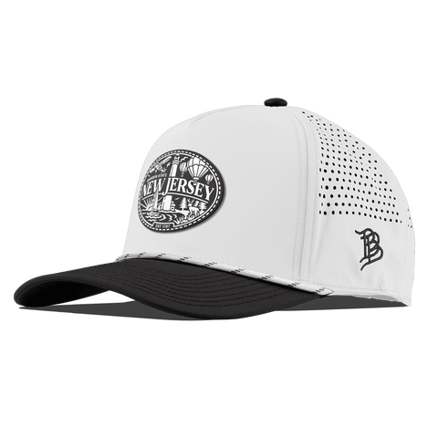 New Jersey Traveler Curved 5 Panel Rope White/Black