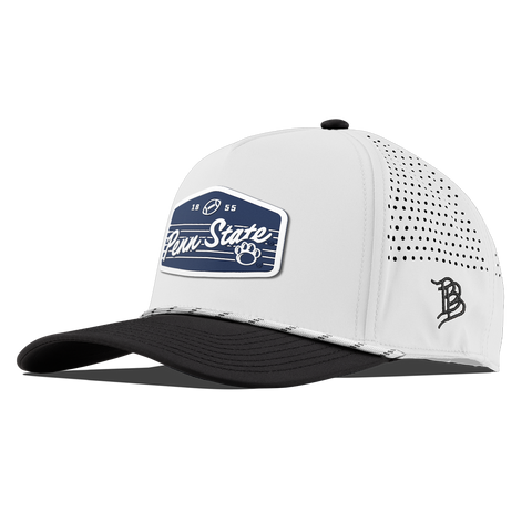 Penn State University "Nittany Lions Football" Curved 5 Panel Rope White/Black