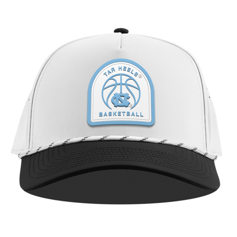 University of North Carolina "North Carolina Basketball" Curved 5 panel Rope White/Black