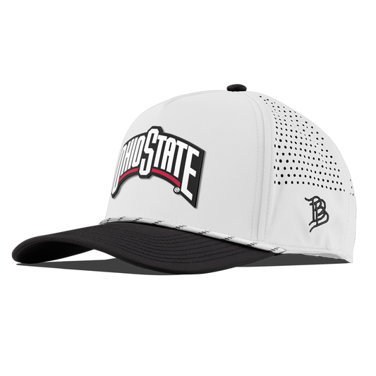 Ohio State University "Ohio State Block" Curved 5 Panel Rope White/Black