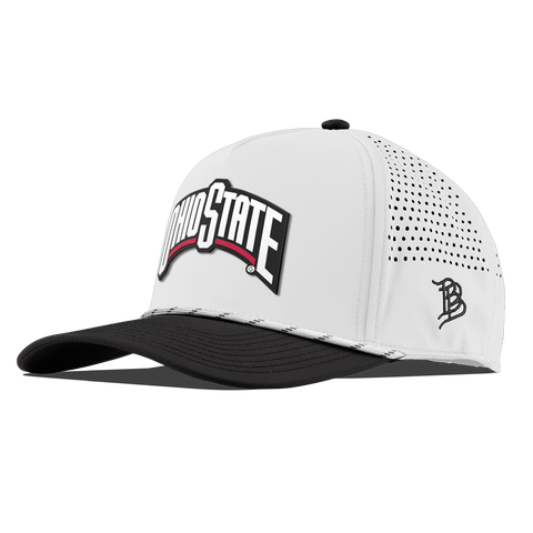 Ohio State University "Ohio State Block" Curved 5 Panel Rope White/Black