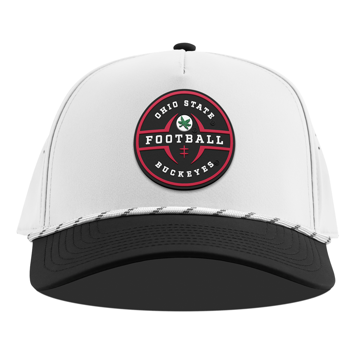 Ohio State University "Ohio State Football Legacy" Curved 5 Panel Rope White/Black