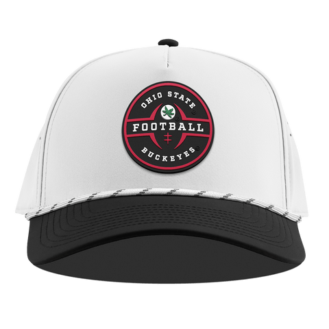 Ohio State University "Ohio State Football Legacy" Curved 5 Panel Rope White/Black