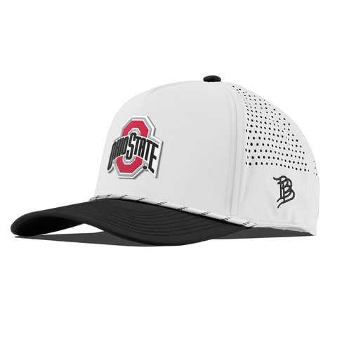 Ohio State University "Ohio State Team Logo" Curved 5 Panel Rope White/Black
