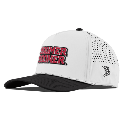 University of Oklahoma "Oklahoma Block" Curved 5 Panel Rope White/Black