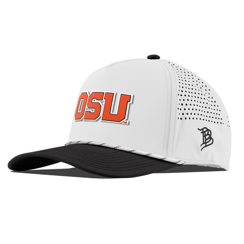 Oregon State University "Oregon State Block" Curved 5 Panel Rope White/Black