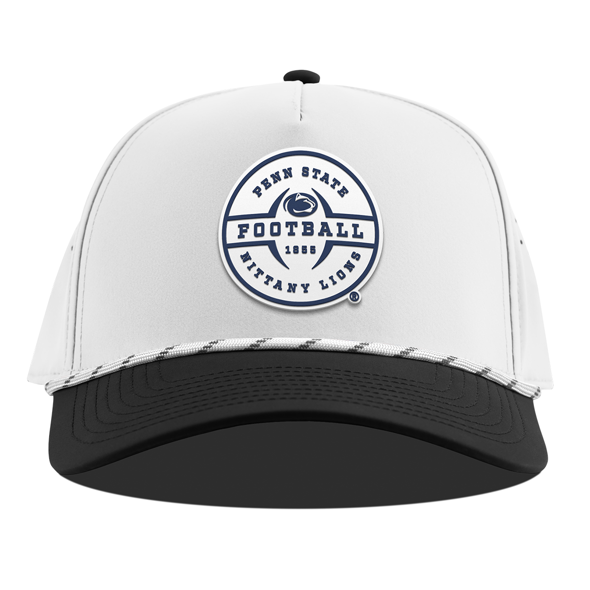 Penn State University "Penn State Football Legacy" Curved 5 Panel Rope White/Black