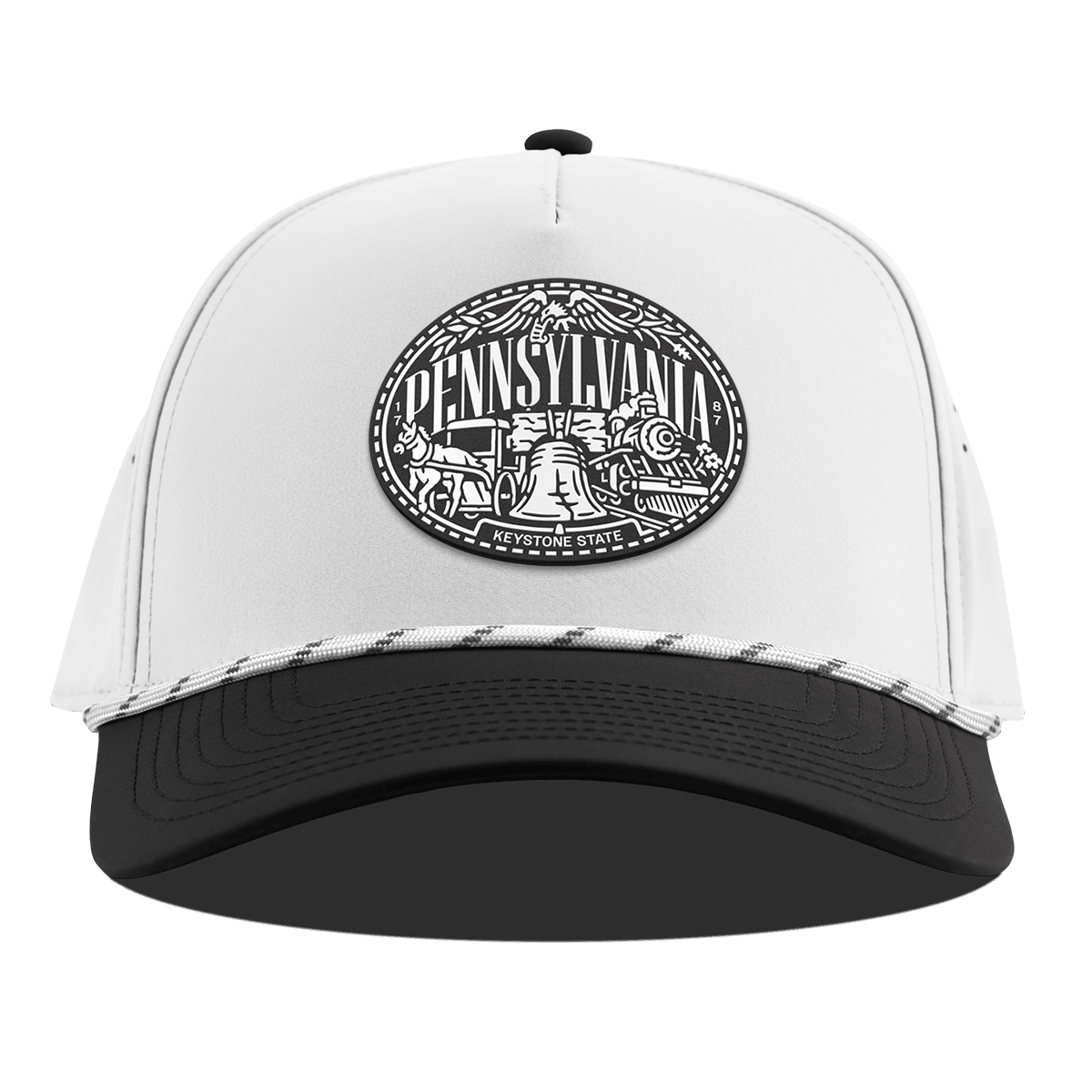 Pennsylvania Traveler Curved 5 Panel Rope White/Black
