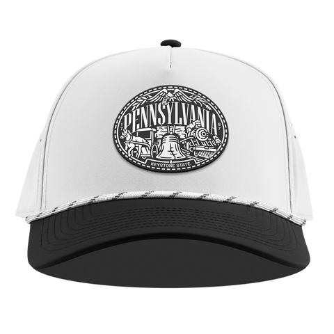 Pennsylvania Traveler Curved 5 Panel Rope White/Black