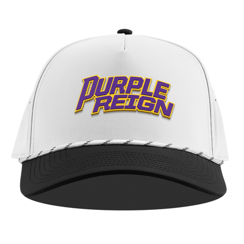 Louisiana State University "P Reign" Curved 5 Panel Rope White/Black