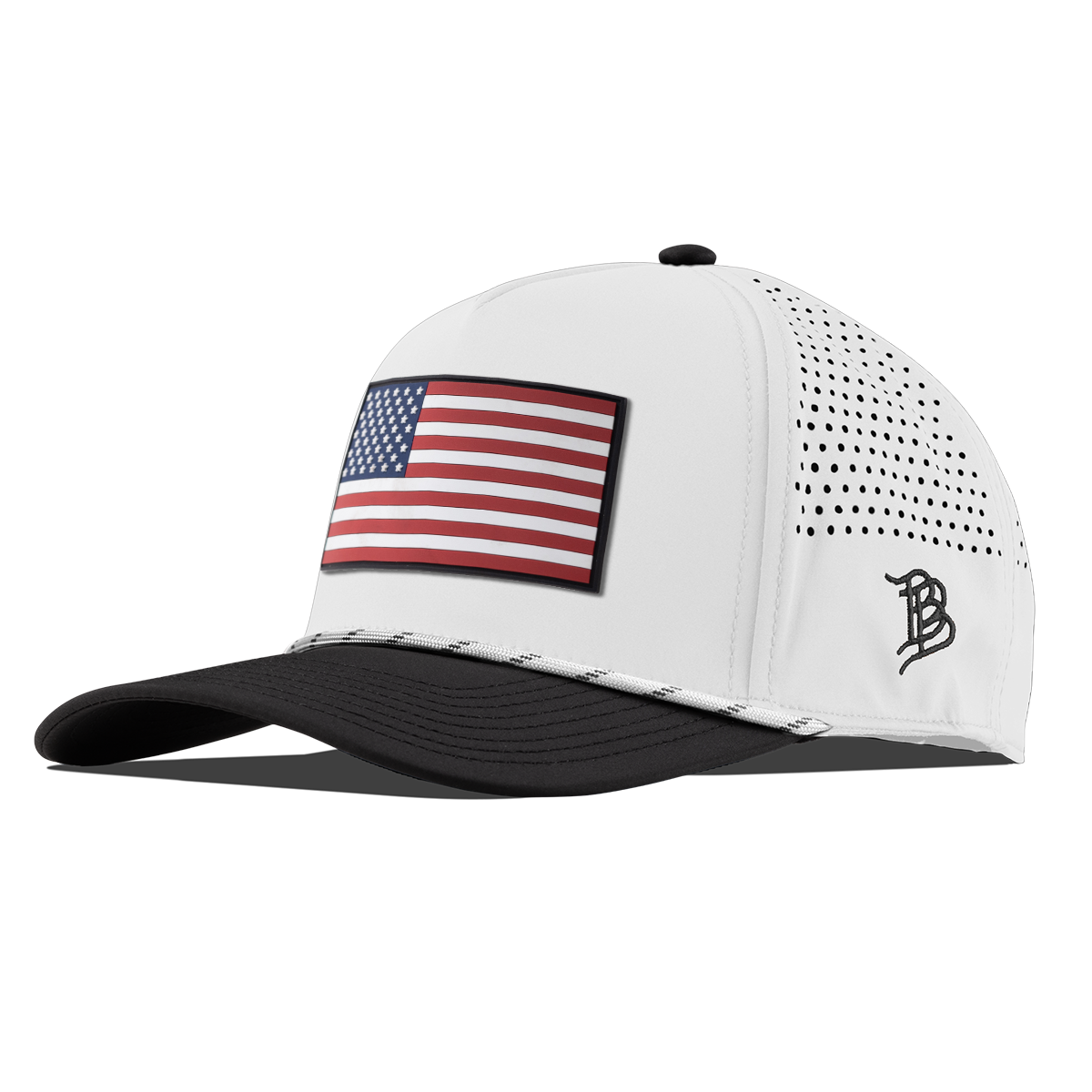 Salute PVC Curved 5 Panel Rope White/Black