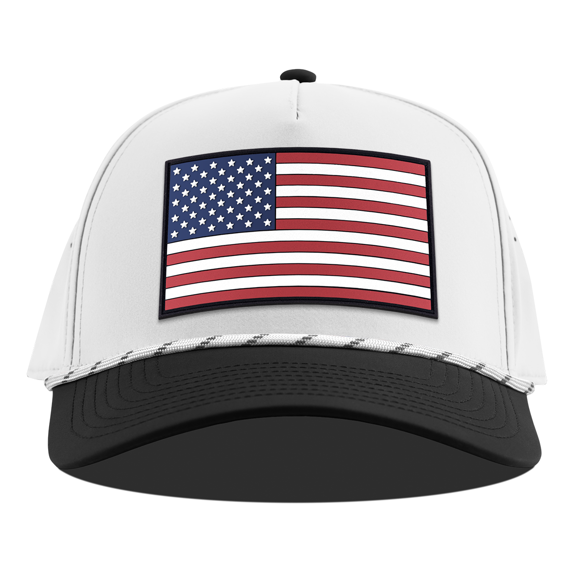 Salute PVC Curved 5 Panel Rope White/Black