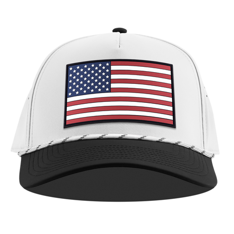 Salute PVC Curved 5 Panel Rope White/Black