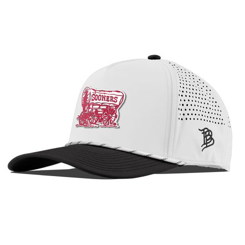 University of Oklahoma "Sooner Schooner" Curved 5 Panel Rope White/Black