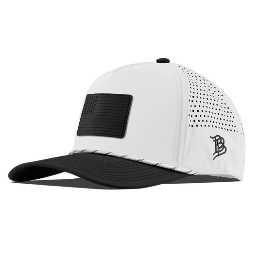 Onyx Old Glory Curved 5 Panel Rope White/Black