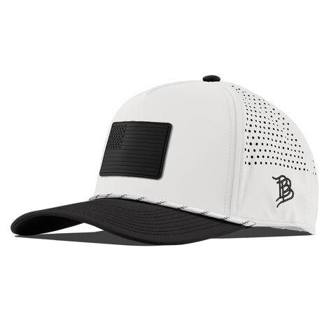 Onyx Old Glory Curved 5 Panel Rope White/Black