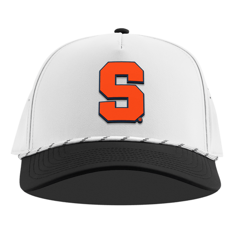 Syracuse University "Syracuse Orange Block" Curved 5 Panel Rope White/Black