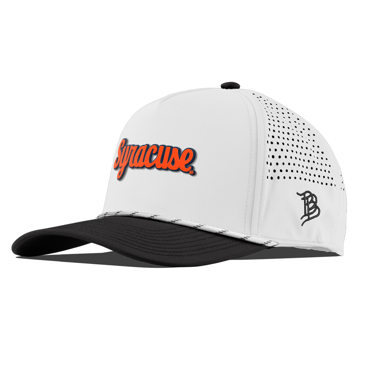 Syracuse University "Syracuse Throwback Script" Curved 5 Panel Rope White/Black