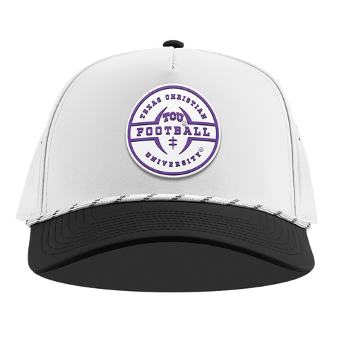 Texas Christian University "TCU Football Legacy" Curved 5 Panel Rope White/Black