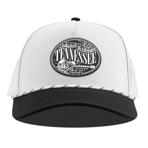 Tennessee Traveler Curved 5 Panel Rope White/Black