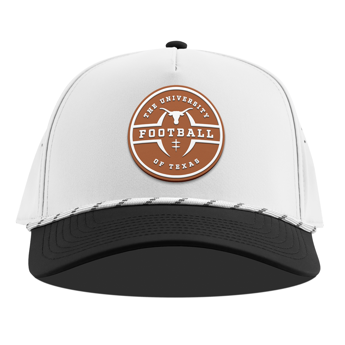 University of Texas "Texas Football Legacy" Legacy Curved 5 Panel Rope White/Black