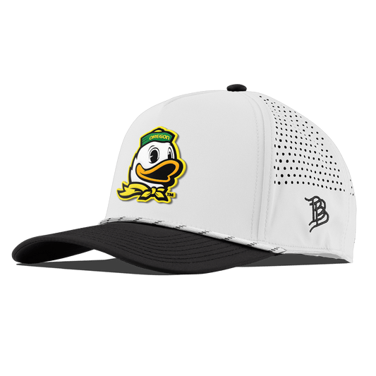 University of Oregon "The Duck" Curved 5 Panel Rope White/Black