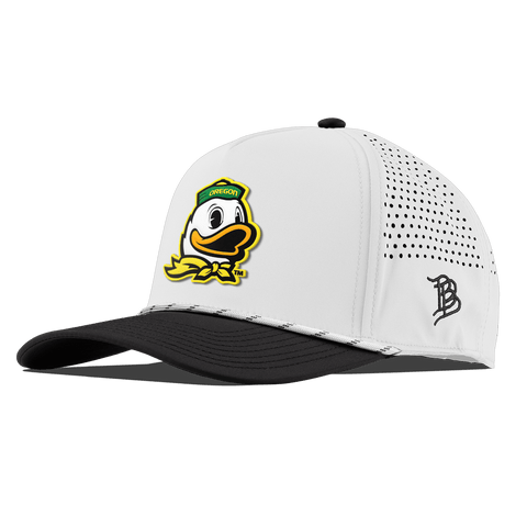 University of Oregon "The Duck" Curved 5 Panel Rope White/Black