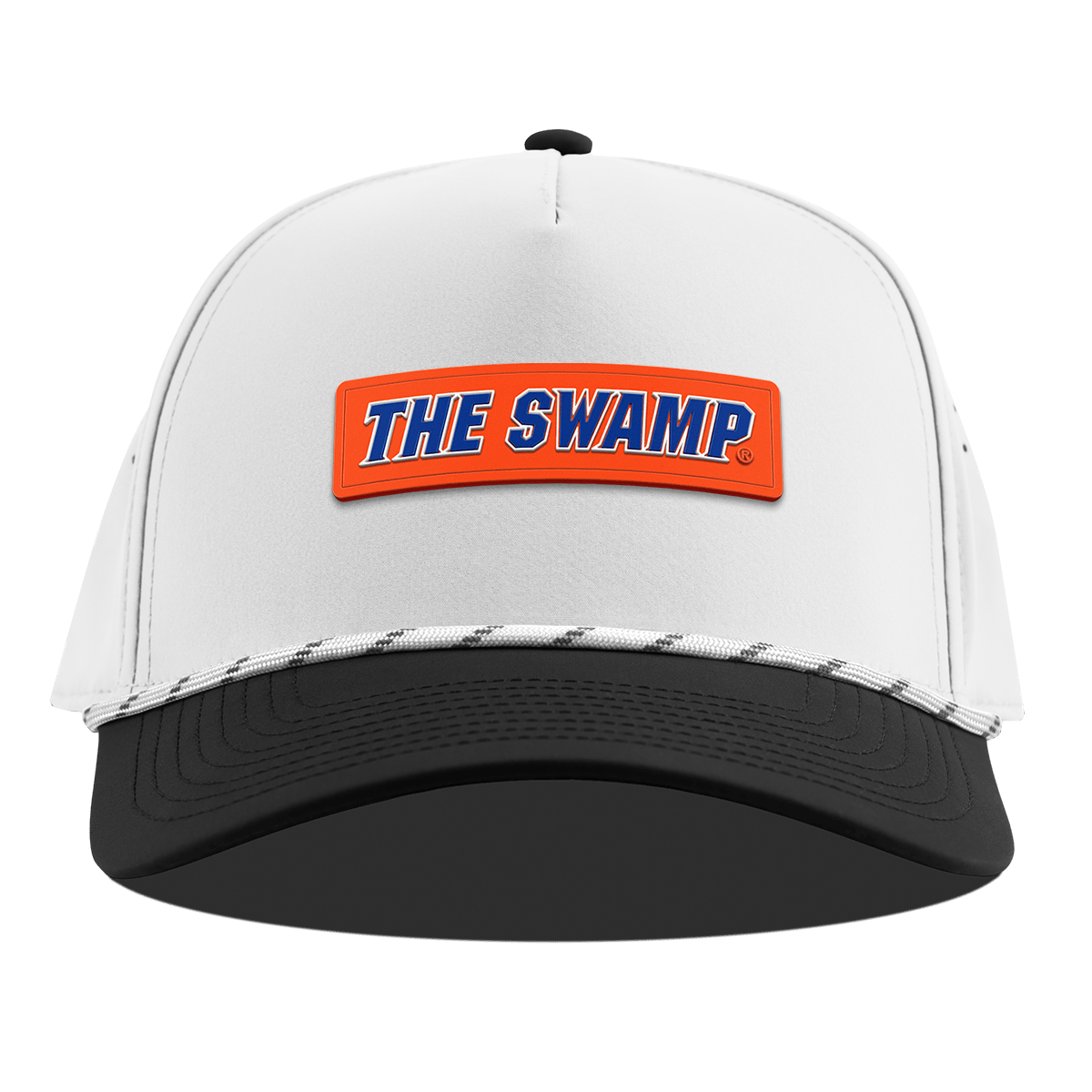 University of Florida "The Swamp" Curved 5 Panel Rope White/Black