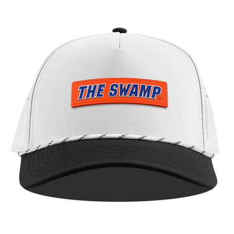 University of Florida "The Swamp" Curved 5 Panel Rope White/Black