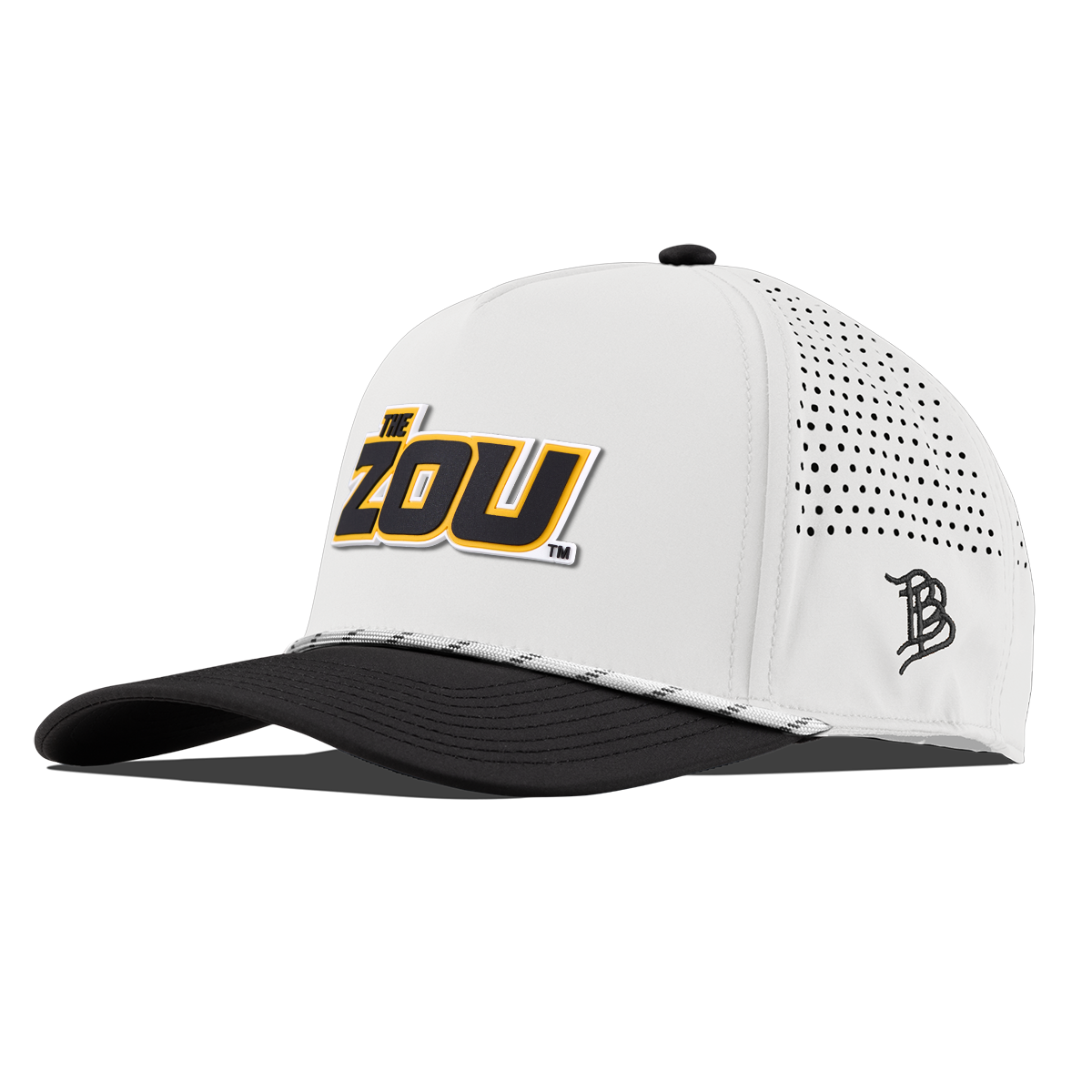 University of Missouri "The Zou" Curved 5 Panel Rope White/Black