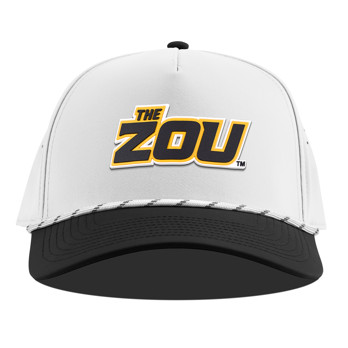 University of Missouri "The Zou" Curved 5 Panel Rope White/Black