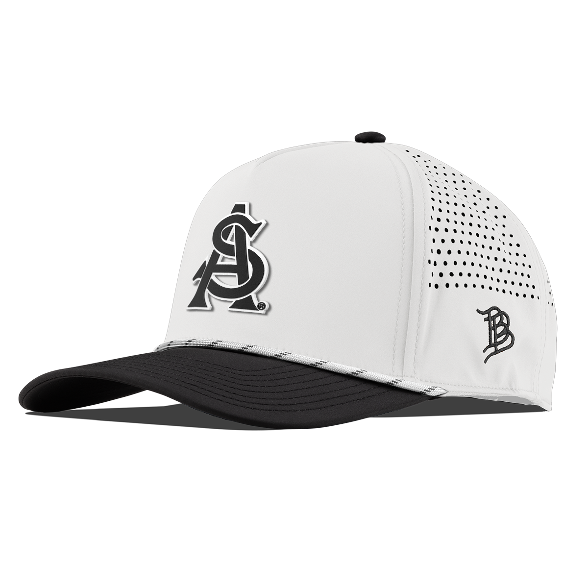 Arizona State University "Vintage ASU Team Logo" Curved 5 Panel Rope White/Black