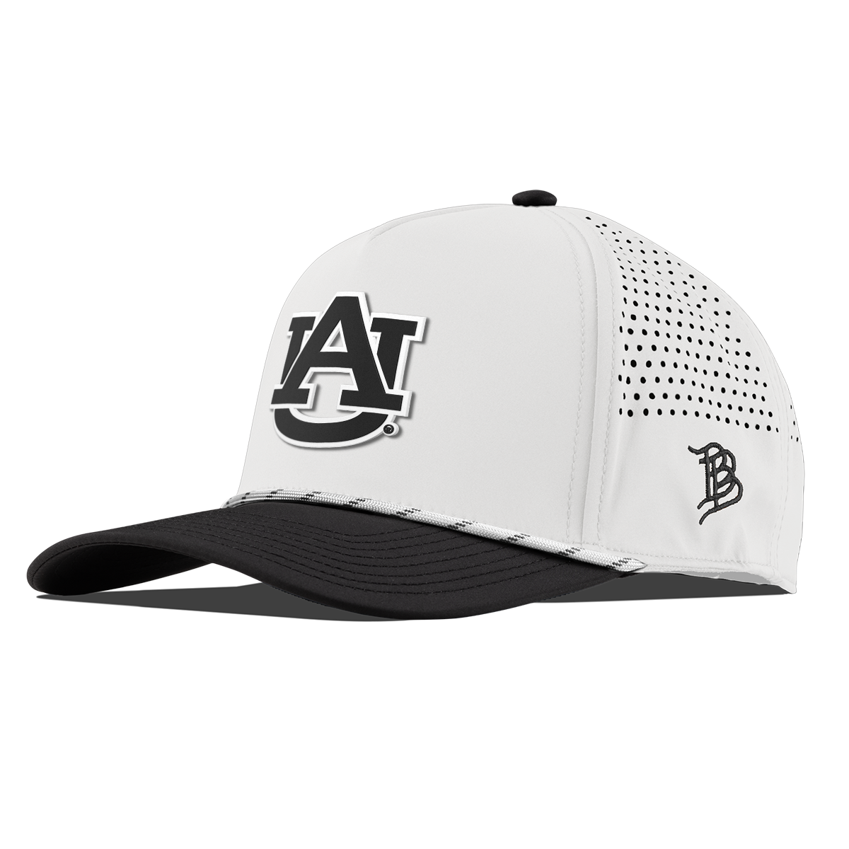 Auburn University "Vintage Auburn Team Logo" Curved 5 Panel Rope White/Black