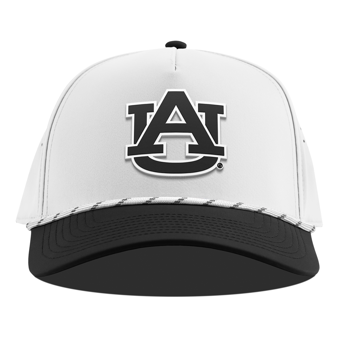 Auburn University "Vintage Auburn Team Logo" Curved 5 Panel Rope White/Black