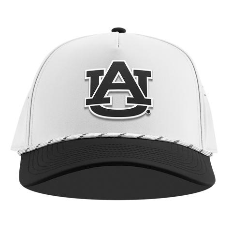 Auburn University "Vintage Auburn Team Logo" Curved 5 Panel Rope White/Black