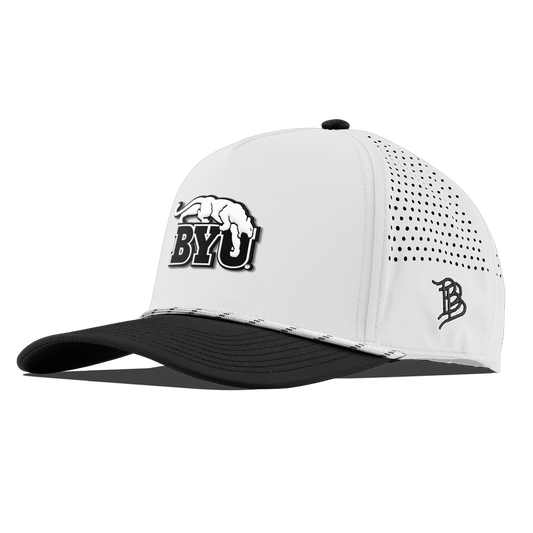 Brigham Young University "Vintage BYU Cougars" Curved 5 Panel Rope White/Black