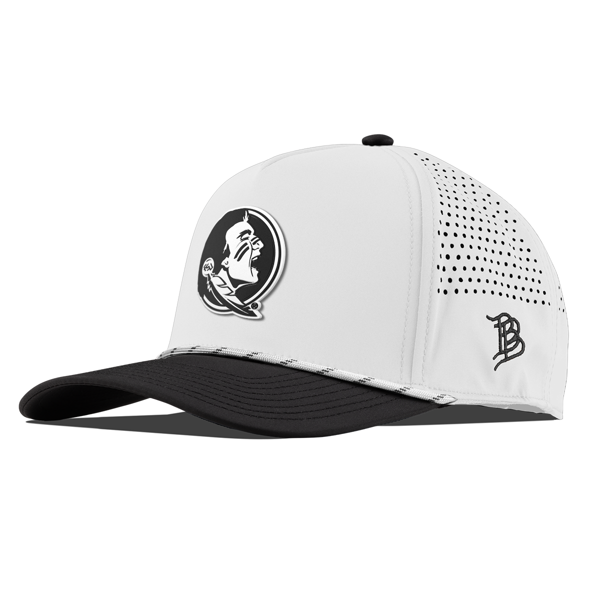 Florida State University "Vintage FSU Team Logo" Curved 5 Panel Rope White/Black