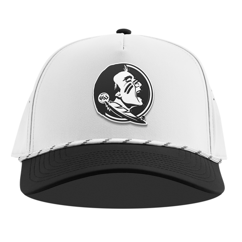 Florida State University "Vintage FSU Team Logo" Curved 5 Panel Rope White/Black