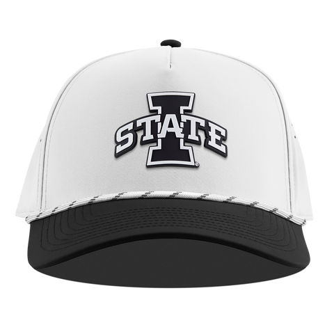 Iowa State University "Vintage Iowa State" Curved 5 Panel Rope White/Black